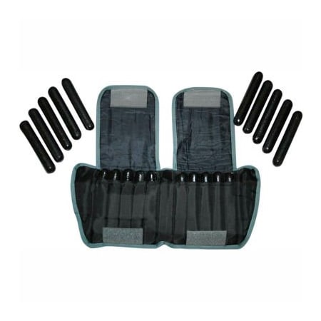 Fabrication Enterprises Cuff Adjustable Adult Ankle Weight, 20 lb., Black 10-3333-1